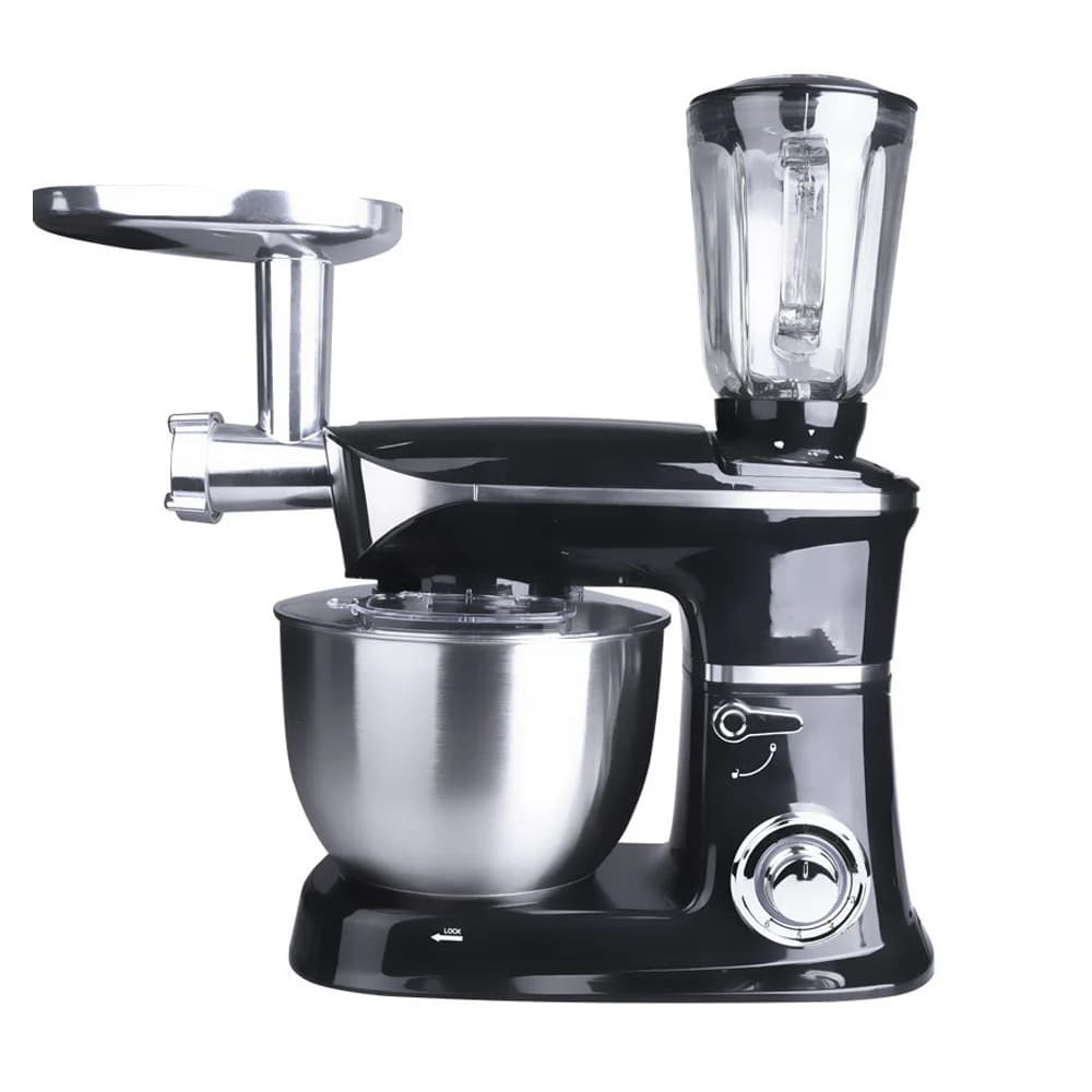 Robot da Cucina Professionale 3-in-1: Frullatore da 6.5L, Tritacarne Elettrico e Impastatrice Planetaria