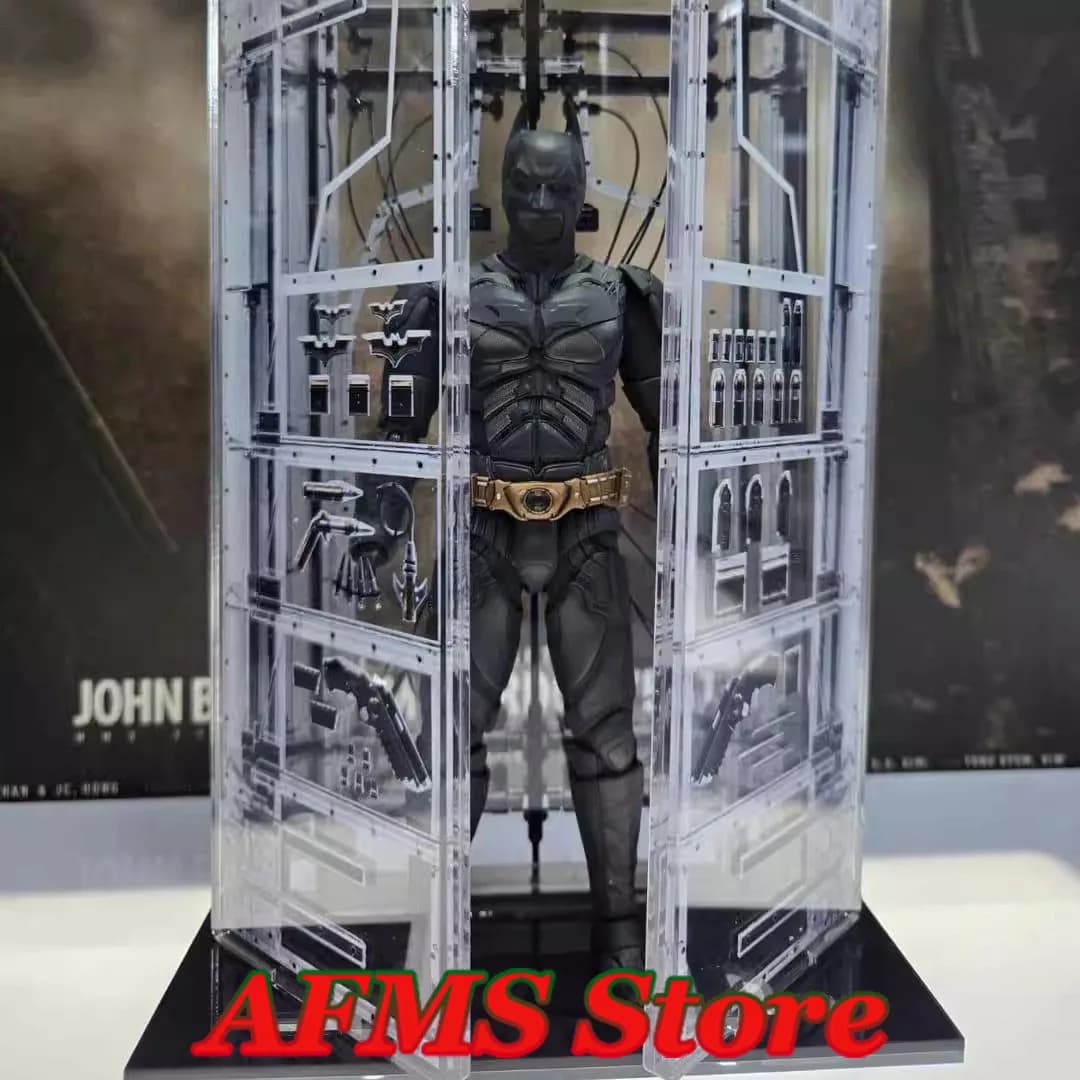 1/12 Bilancia Bambole Cavaliere Oscuro Rise Bat Hero Stampato Modulare Portapacchi Piastra di Sfondo Misura 6 Pollici Action Figure Soldato Modello