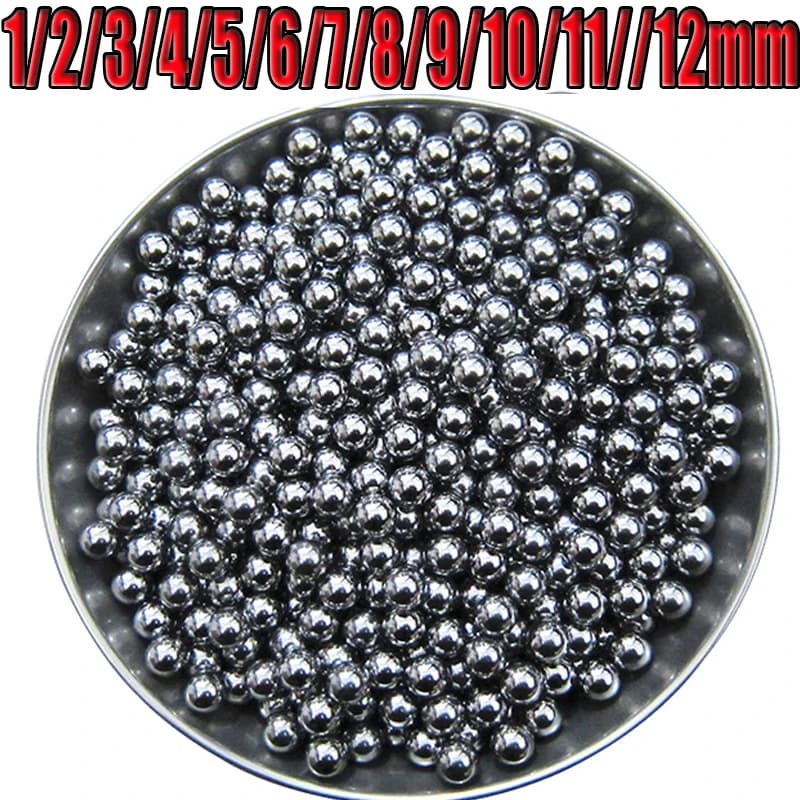 304 Stainless Steel Solid Ball Precision Bearing Steel Small Pellet Marble Round Smooth Roller Ball 1/2/3/4/5/6/7/8/9/10/11/12mm