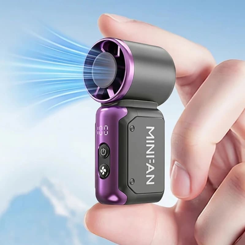 Mini Handheld Fan 1200-200mAh Ultra-Portable Pocket-Size Personal Fan with Long Battery Life for Outdoor, Camping, Desk & Makeup