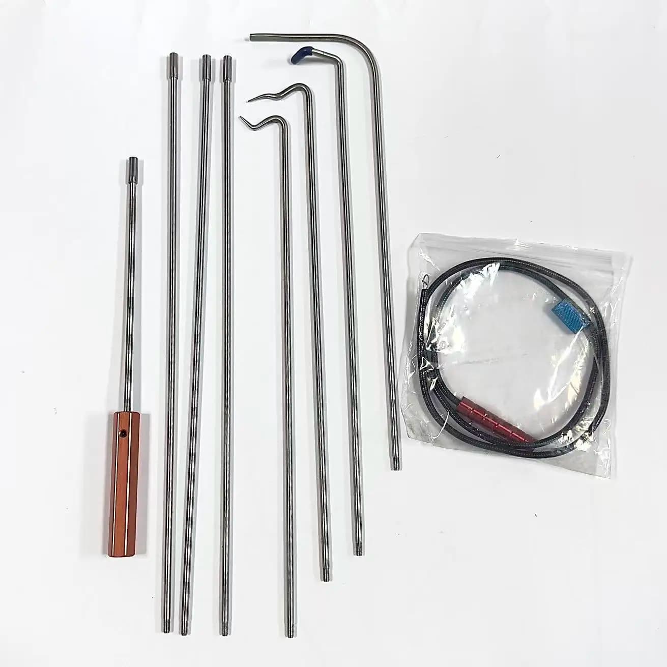 Set di 9 Pezzi per Apertura Porte Auto, Kit di Strumenti per Sblocco Chiavi Perse, Accessori Auto, Corda di Trazione Morbida a Forma di Serpente