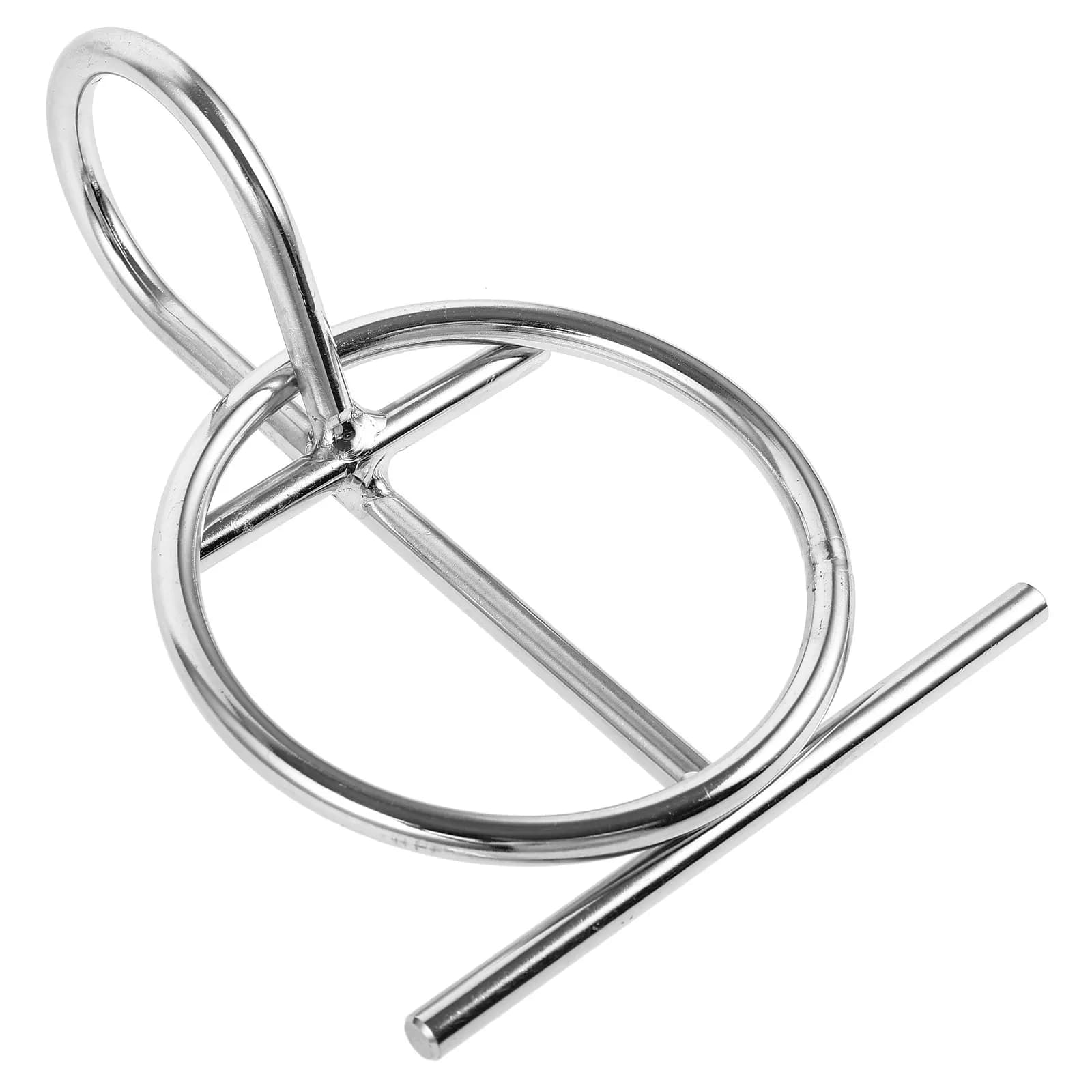 Stainless Steel Portable Dock Cleat Ring O-Ring Cleat for Boat Dock Securing Rope Tying Multi-Use Marine Hardware