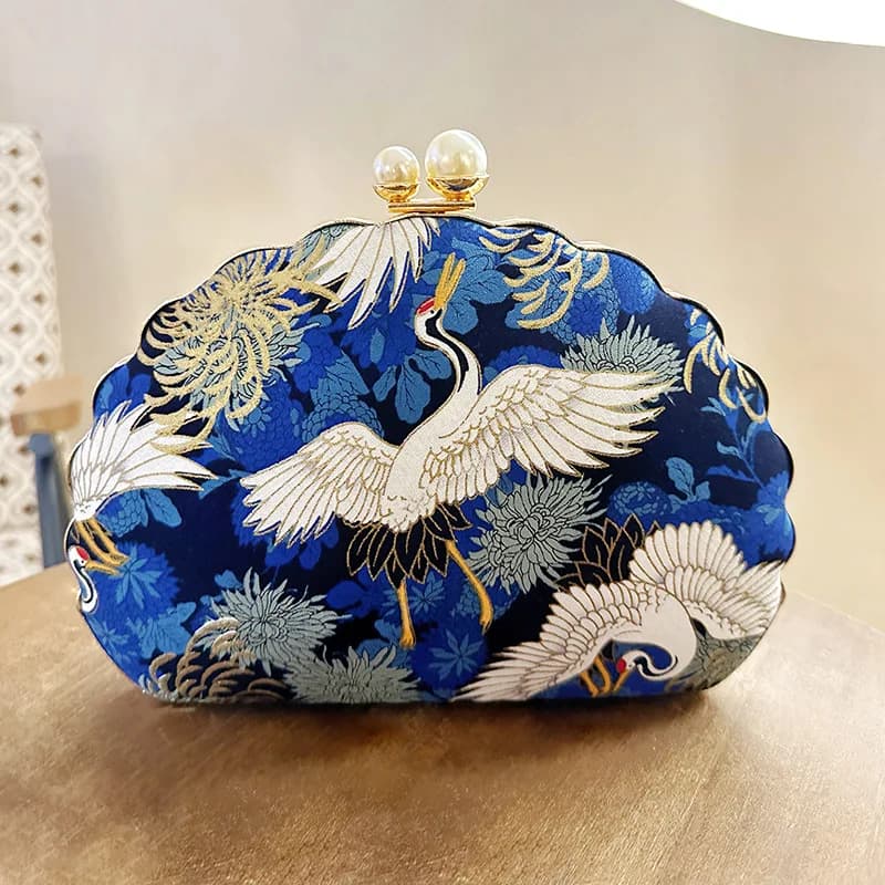 2023 Borsa da sera da donna con ricamo Borse a tracolla a forma di conchiglia da sposa Mini borsa da sera con pochette Borsa con cerniera perlata Trasporto di goccia