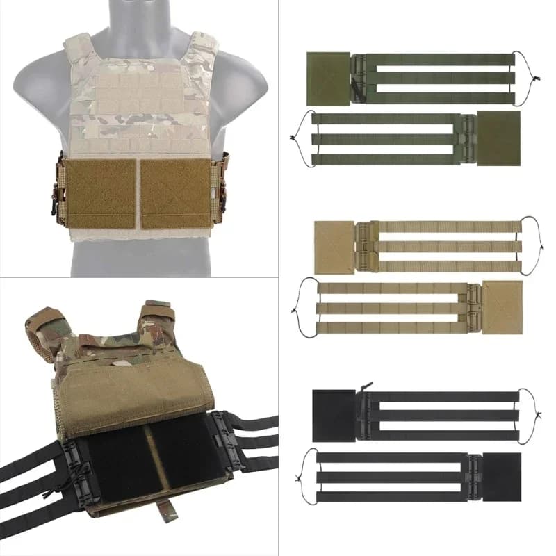 Set di fibbie a sgancio rapido per gilet tattico adatto per cinghie di fascia da smoking per cintura laterale per accessori per gilet JPC CPC NCP 420