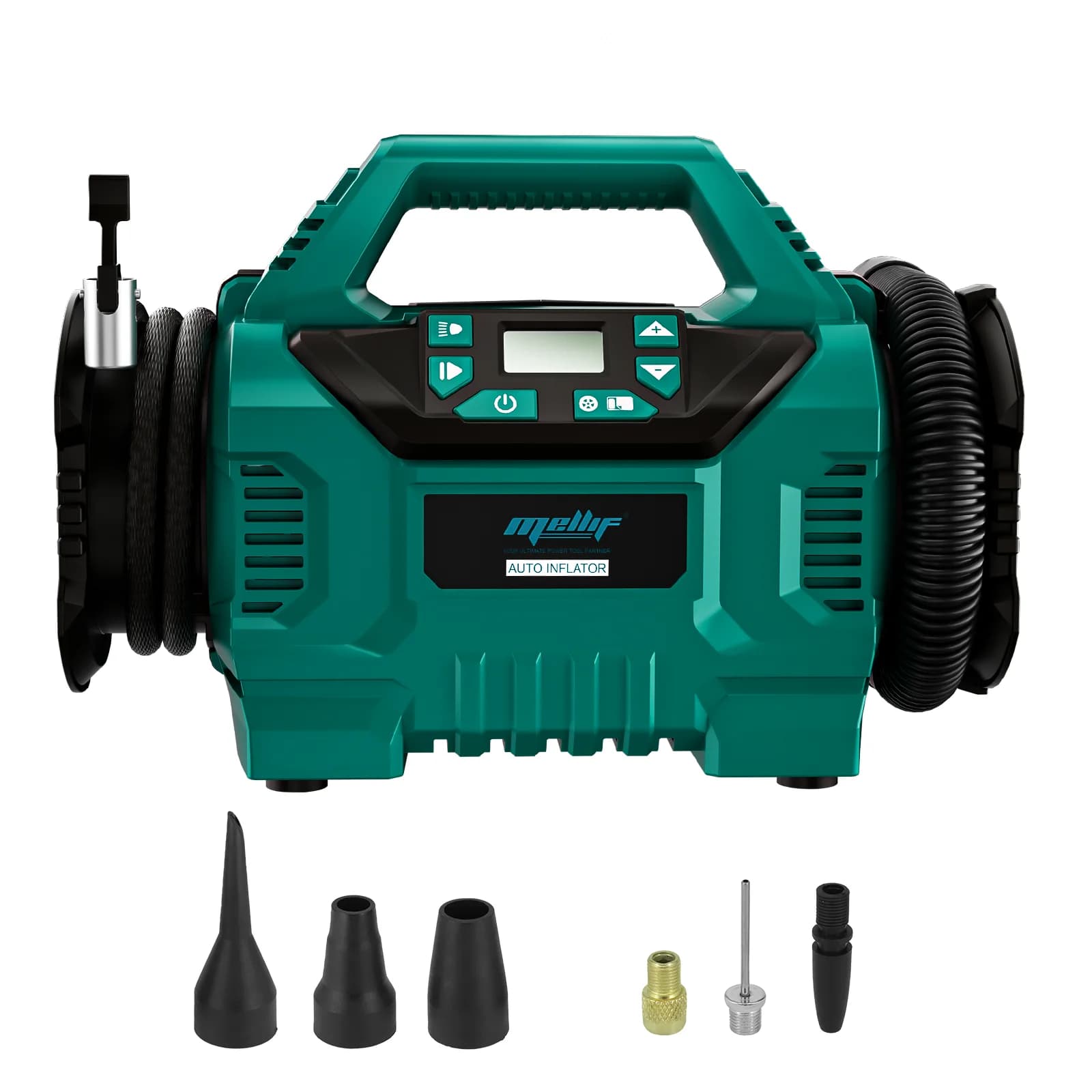 Compressore d'aria per gonfiaggio pneumatici per batteria Makita 18V BL1830 BL1840 (solo utensile) Pompa d'aria portatile con indicatore digitale per pneumatici per auto