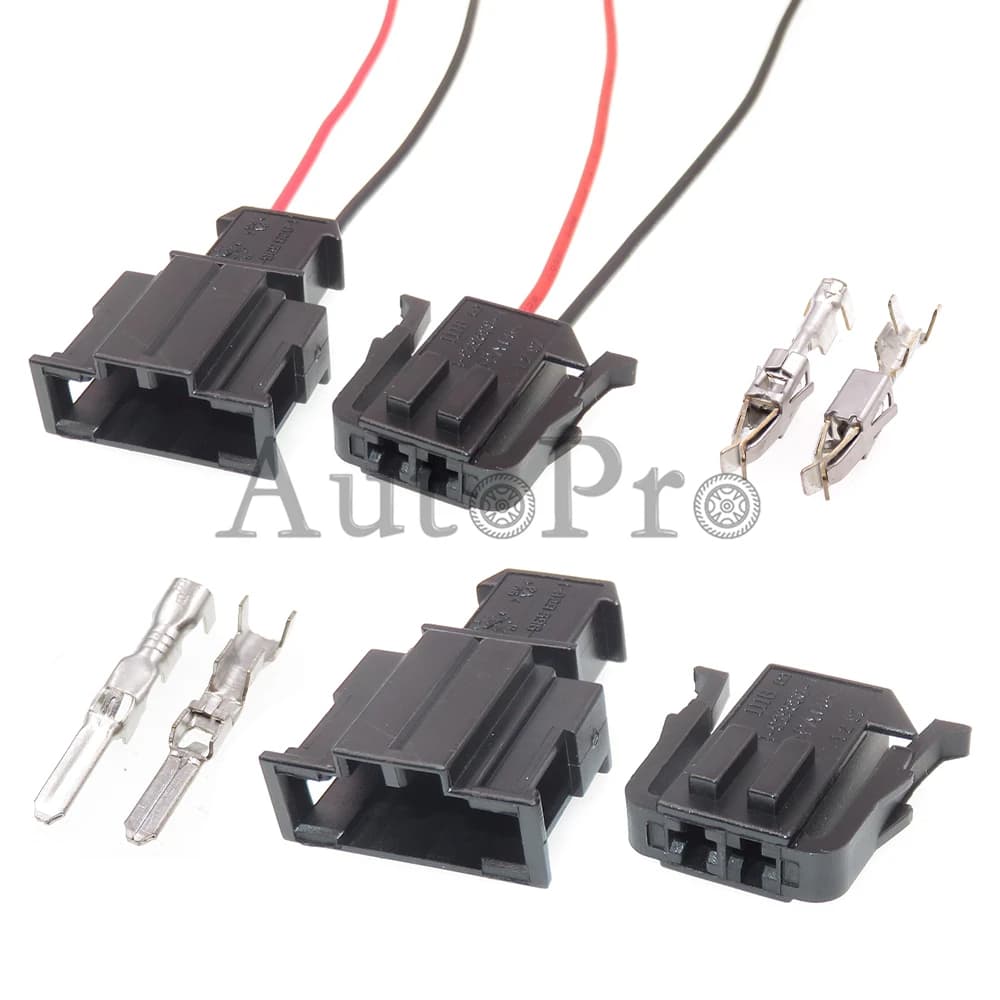 1 Set 2 fori 1-929588-1 191972702 Automobile maschio femmina presa di aggancio auto sensore ABS connettore cablaggio per VW Audi