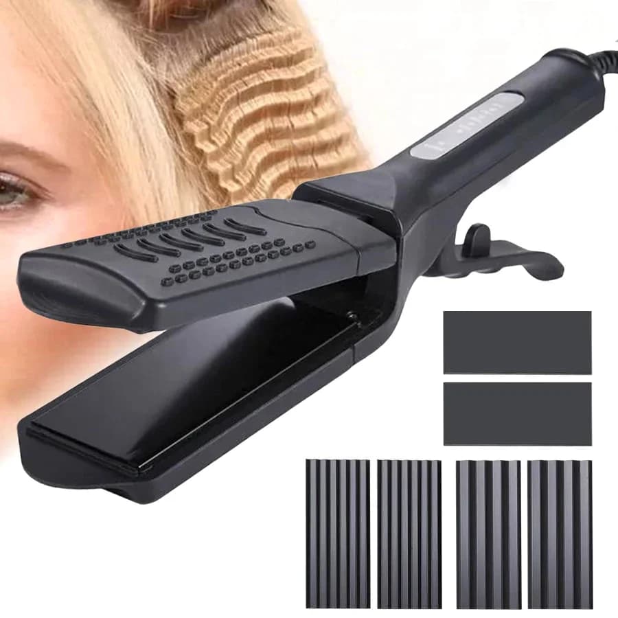 Multi-functional quick iron 3 in 1 for hair plate Ceramic paint Bigodino for smooth hair Mais corrugated Iron Waver Ricci