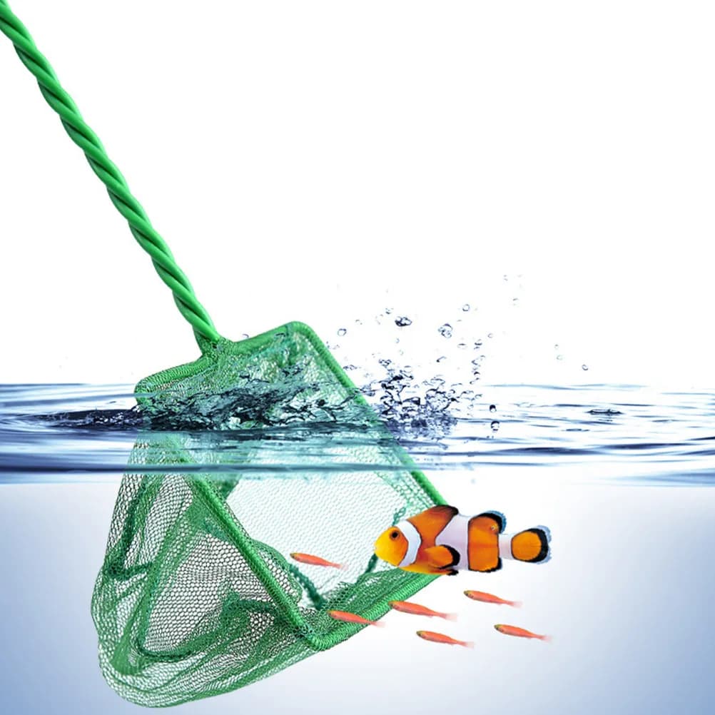 2 Pezzi Rete da Pesca Multiuso per Acquario, Laghetto, Fiume, Barca - Rete di Recupero Flessibile Portatile per la Cattura di Pesci