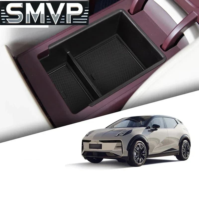 Misura Per Zeekr X 2024 2023 Car Styling Center Console Organizzatore di Stoccaggio Interno Bracciolo Scatola di Immagazzinaggio Auto Modificato Accessori