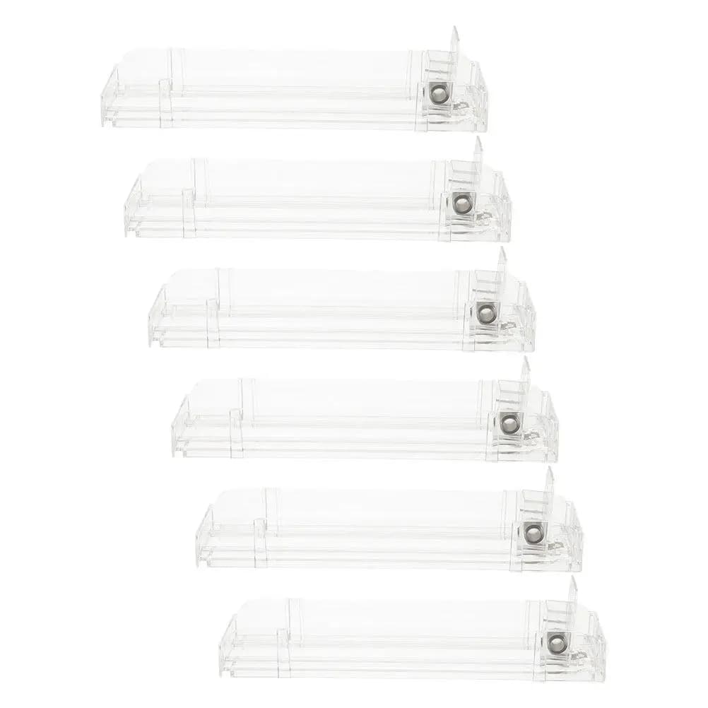 6 Pcs Auto Cigarette Rack Organizer Can Dispensers for Refrigerator Soda Shelves Retail Shelf Dividers Store Display Holders