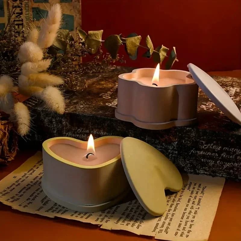 10 pezzi scatola di immagazzinaggio esagonale stampo in silicone fai da te goccia di cristallo colla specchio pendolo tavolo fiore di prugna amore stampo a forma di cuore