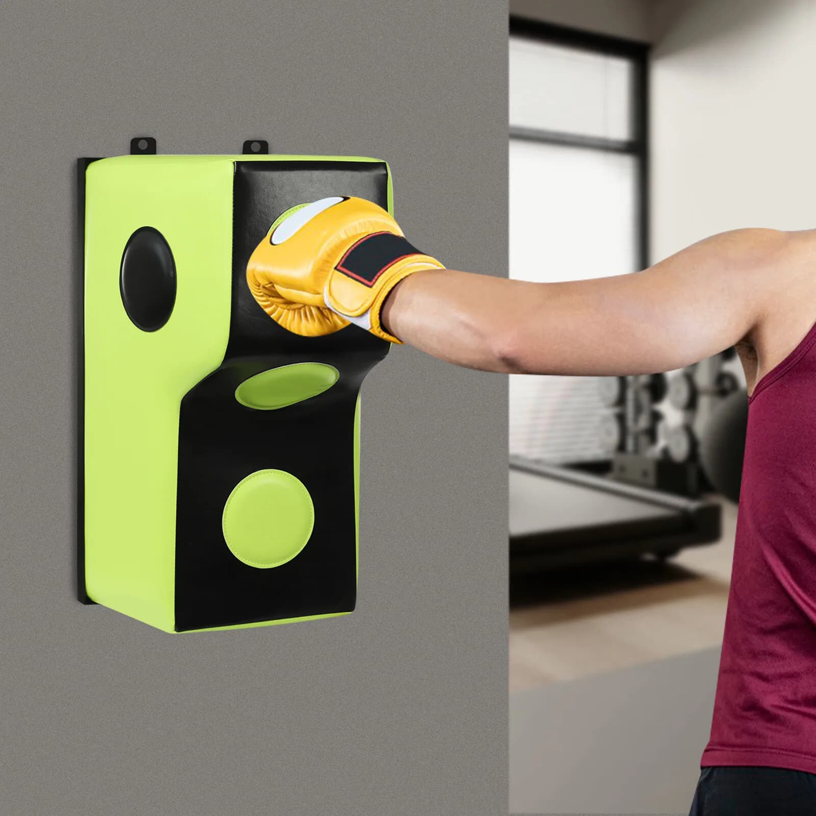 Training Wall Boxing Sack, Spacing Equipment with Strong Urti Resistance and Excellent Impact Absorption