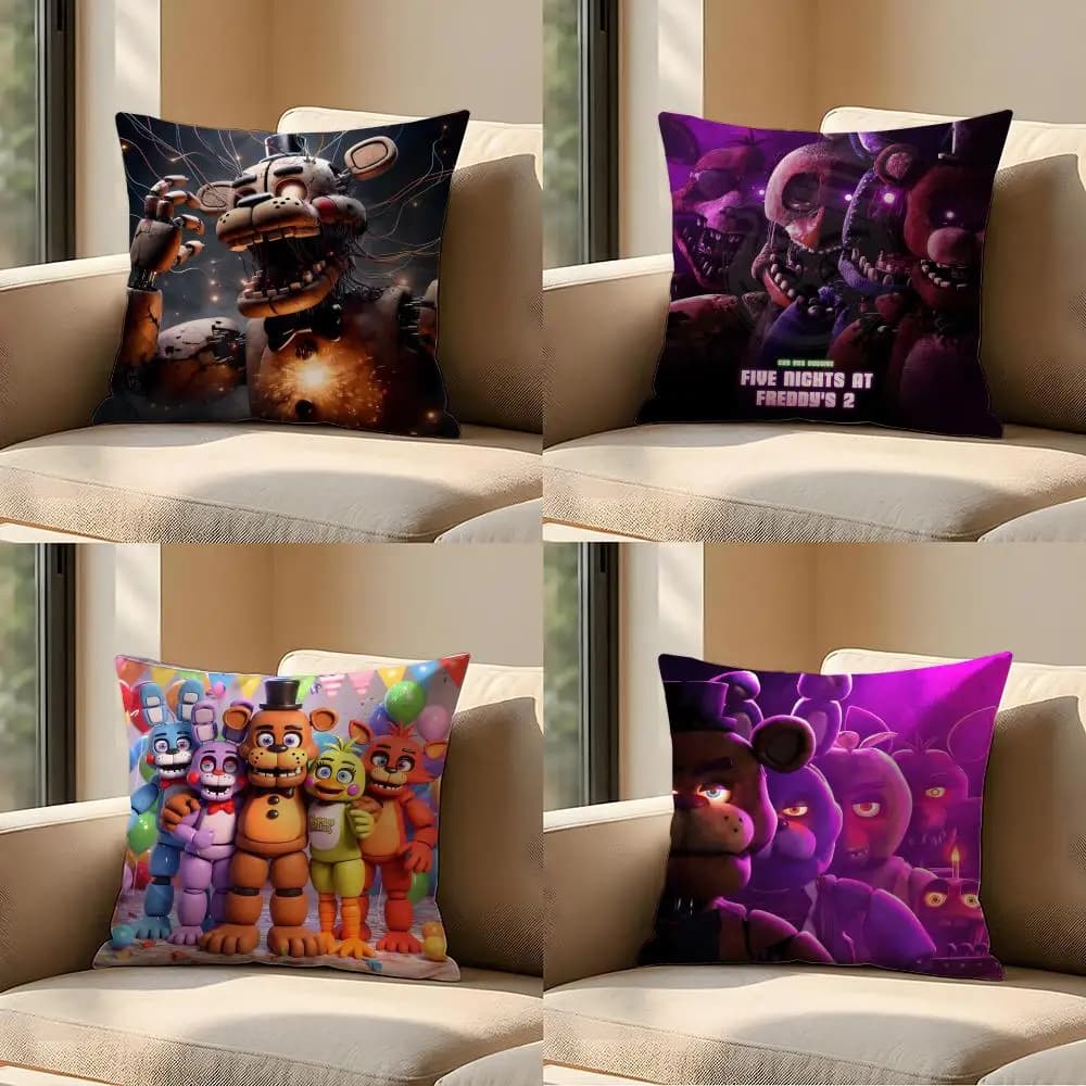 Five Nights at F-Freddy's Cushion Cover Sofa Living Room Bedroom Headboard Backrest Cushion Square Cushion Nap Time