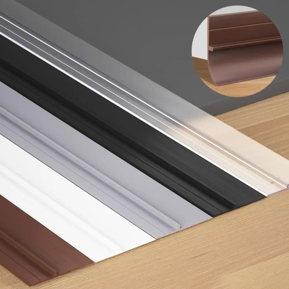 Noise Reduction Door Draft Stopper Insect Prevention Self-adhesive Draught Excluder Silicone Home Door Bottom Sealing Strip Dorm