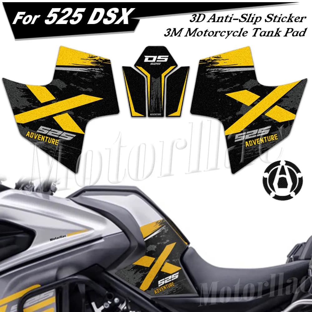 3M Moto Side Relief of Armed Carro Anti-Slip Gas Sticker Ginocchio Grip Decalcomania Protection For Voge Valico 525 DSX 525DSX 2023 2024 2025