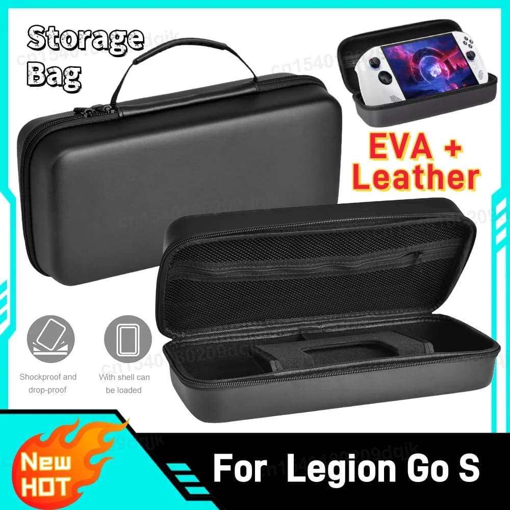 Custodia rigida per il trasporto Custodia rigida antiurto Custodia antigoccia con tasca in rete per console di gioco Lenovo Legion Go S