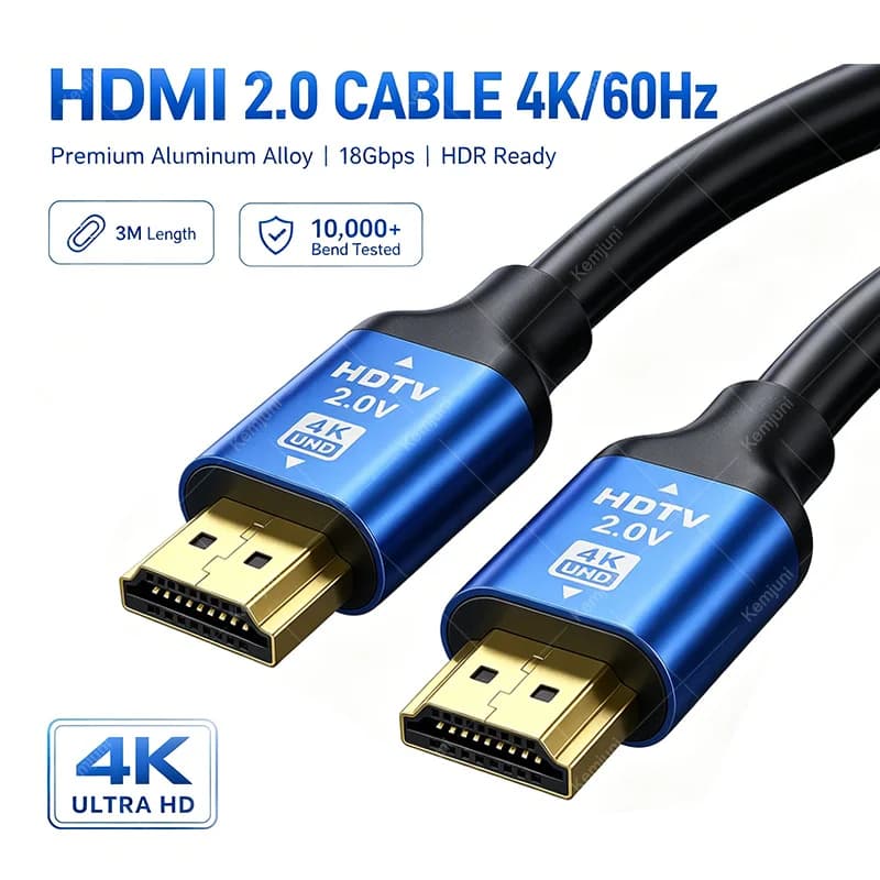 Cavo HDMI HD 4K 60HZ 2K 144HZ Trasmissione Audio e Video Sincrona Cavo di Connessione HDMI 2.0 10M/20M Cavo Compatibile HDMI
