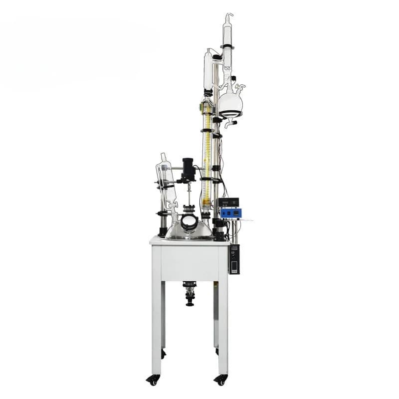 Laboratory single-layer glass reactor rectifying kettle electric heating rectifying column pharmaceutical rectifying column rect