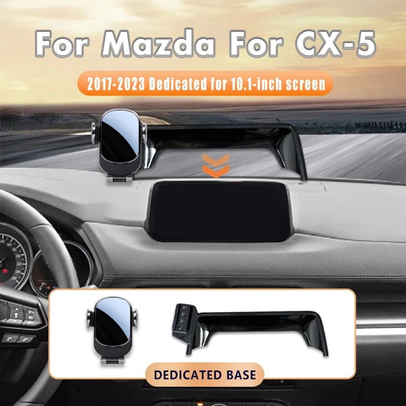 Base dello schermo Supporto per telefono per auto per Mazda CX-5 2017-2023/CX-4 /3 AXELA 2014-2019 Cruscotto centrale Accessori interni auto