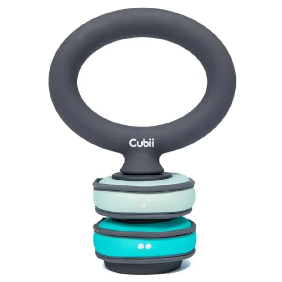 Build the adjustable kettlebell set: includes two removable interchangeable soft rings