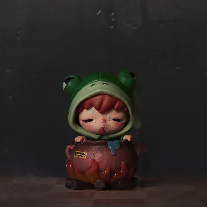 POPMART Hirono TAMED WILDGRASS Series Mystery Box Originale Blind Box Giocattoli a Sorpresa Ornamenti da Borsa Statuette Decorazioni per la Casa Scrivania