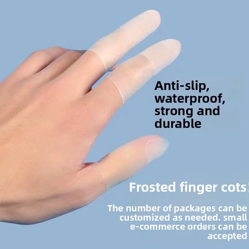100/500Pcs Latex Incision Finger Cover Thin Transparent Disposable Non-slip Waterproof Finger Caps Anti-crack Work Protect