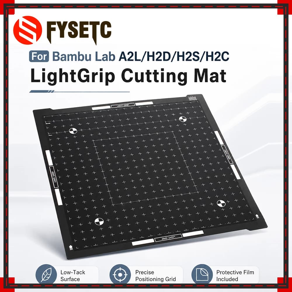 For Bambu Lab A2L/H2D/H2S/H2C LightGrip Cutting Mat Low-Tack Surface And Easy To Replace LightGrip Mat For 3D Printer Parts