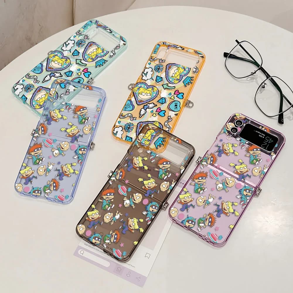 Hot Fashion Game CS Clear GO Metal Connector Phone Case for Samsung Galaxy Z Flip3 Flip4 Flip5 Flip6 Flip7 Candy Color Soft TPU