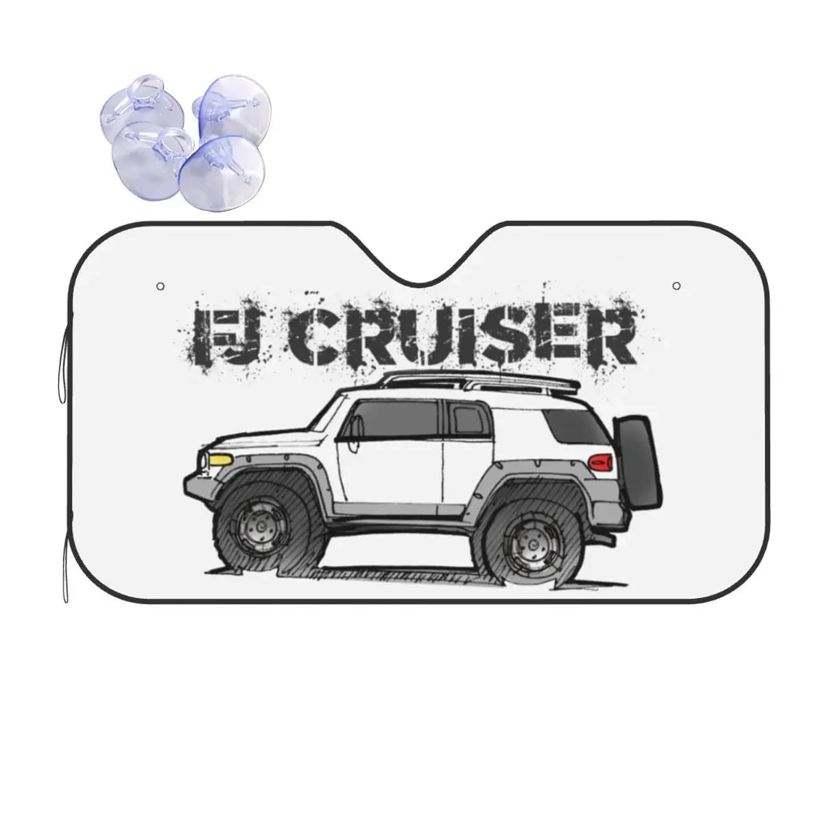 FJ Cruiser SUV fuoristrada parasole per auto parabrezza pieghevole parabrezza anteriore per auto 76x140cm tende parasole per auto protezione parasole