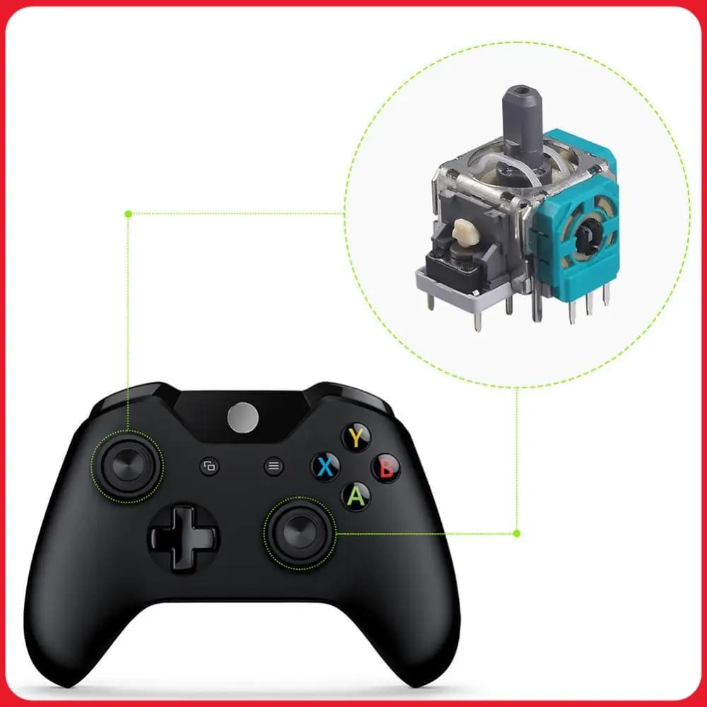 10pcs Replacement 3D Analog Joystick ThumbStick Repair Parts Accessory Analog 3D Joysticks Replacement for Xbox One Series X/S