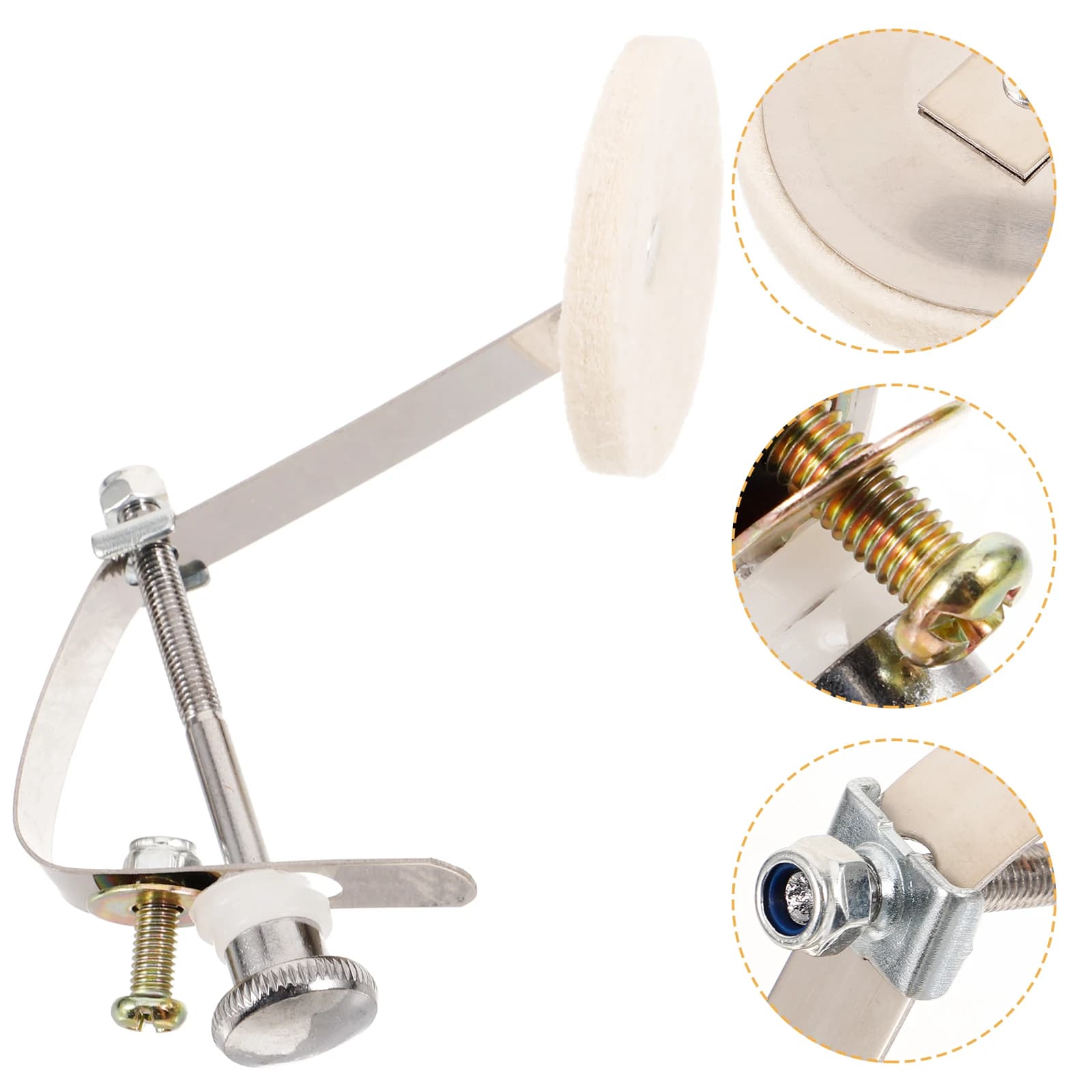 Tappetino muto per rullante con clip Pratica silenziosa Smorzatore per batteria riutilizzabile Accessorio per il controllo del tono del metallo Forniture per parti di tappetino per batteria