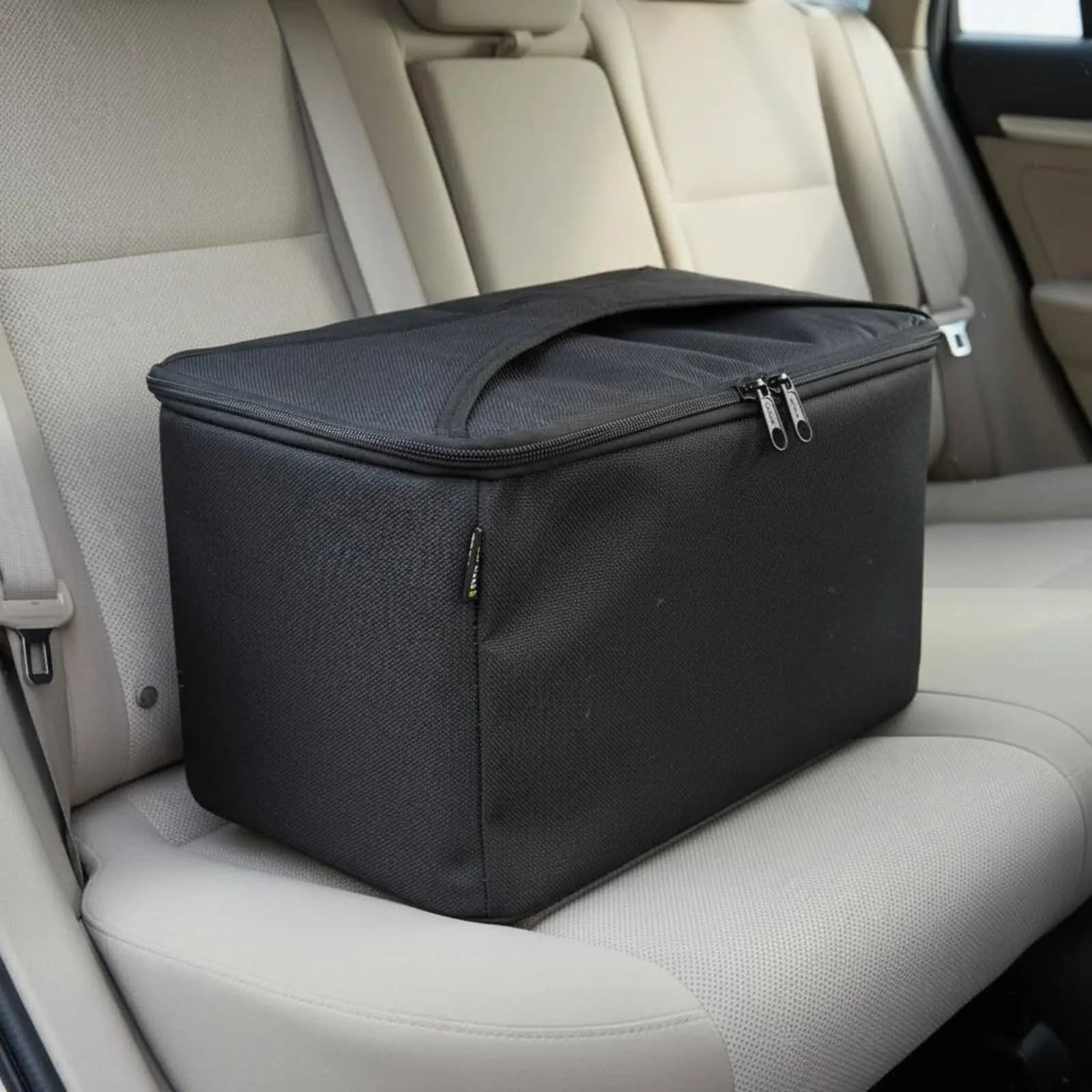 Cesta per auto per animali domestici, robusta e portatile, borsa da trasporto per gatti con cerniera e porte di facile accesso per esterni