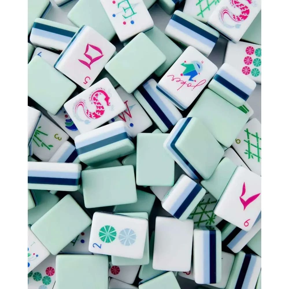 Set Mahjong Americano in Acrilico a 4 Strati, 166 Tessere, Gioco da Tavolo Classico per Adulti e Feste in Famiglia