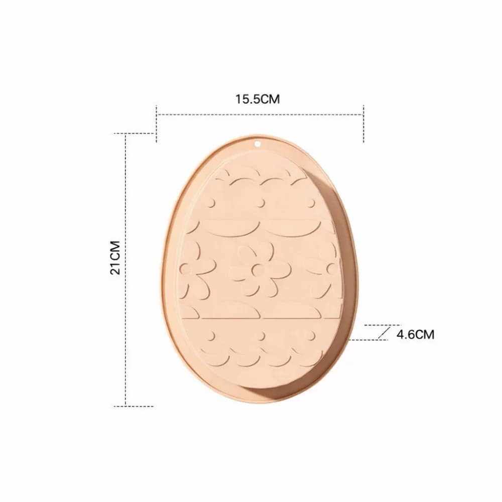 Stampo in Silicone per Uova di Pasqua a Forma di Coniglio, Resistente al Calore, Design 3D a Sorpresa, per Dolci
