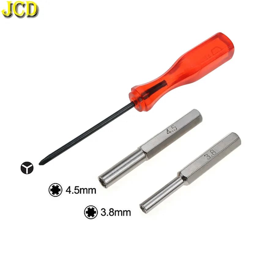 Set di punte per cacciavite di sicurezza accessori da gioco cartucce aperte per cacciavite da 3.8mm / 4.5mm / Y per N64/SF-C/GB/NES/NG-C/SNES