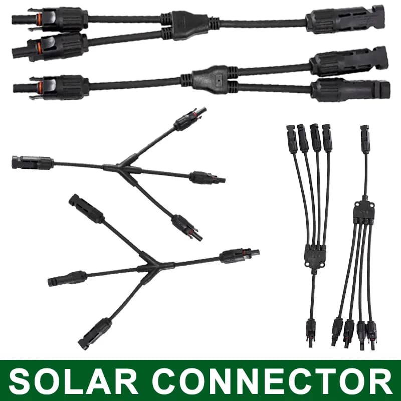 1/5 Set 30A 1000V Tipo Y Connettore fotovoltaico Pannello solare Collegamento parallelo Cella solare Fotovoltaica Spina fotovoltaica Connettore da 1 a 2/3/4 Vie