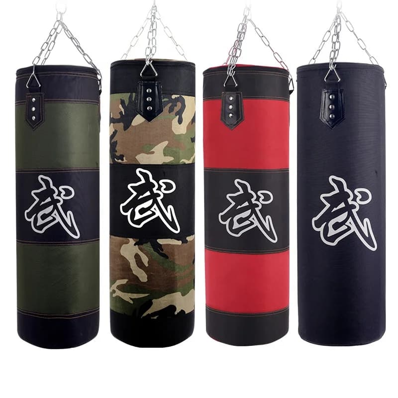 2026 Empty Boxing Punching Bags Popular Gym 120cm Heavy Oxford Fabric Boxing Sandbag Fitness Training Bag Filled with EPEpromote
