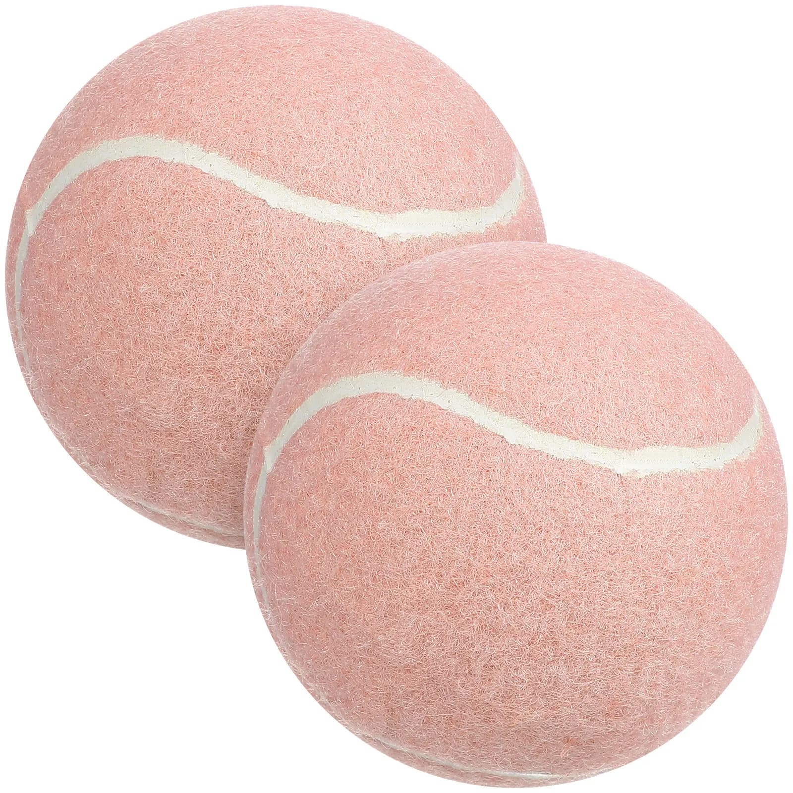 2 Palline da Tennis Rosa per Allenamento, Palline in Gomma per Principianti, per Migliorare la Coordinazione Occhio-Mano