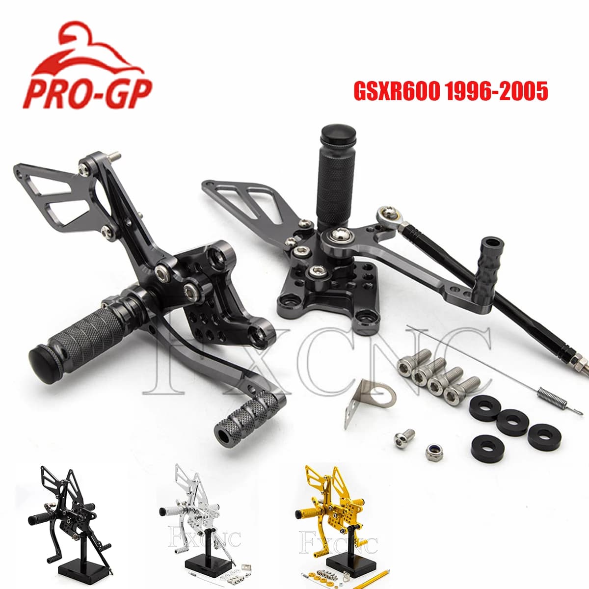 Per Suzuki SV650/SV650S SV1000/S 1998-2014 CNC Moto Rearset Pedane GP Shifter Pedane di Alluminio di CNC Moto Rearset P