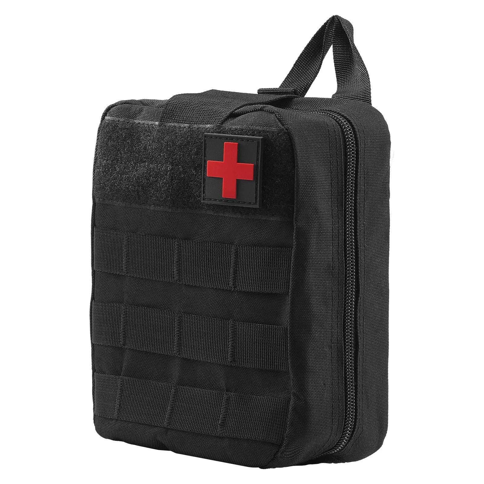Durevole kit di pronto soccorso da 250 pezzi 8,3x6x4,3 pollici Borsa per traumi di emergenza compatta in nylon 600D per viaggi a casa e emergenze all'aperto