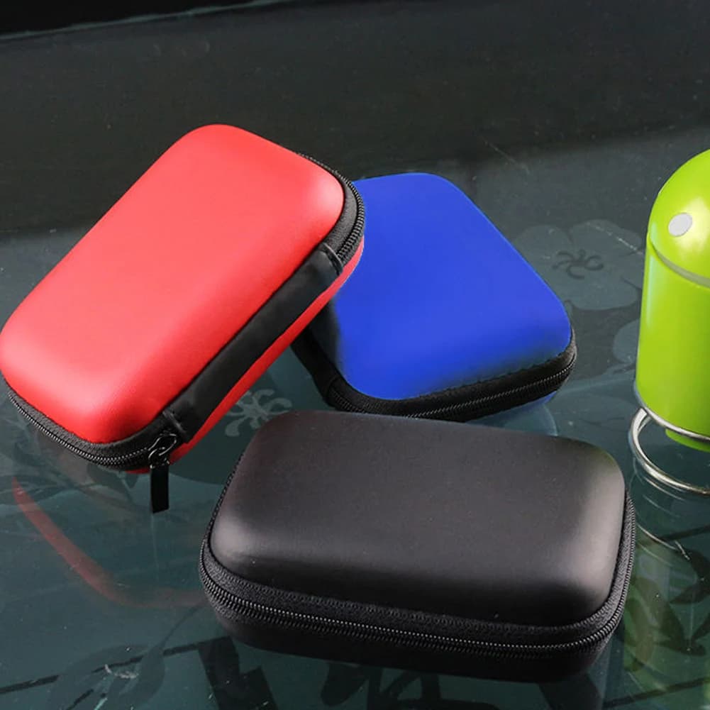 2.5" HDD Bag External USB Hard Drive Disk Carrying Case for 2.5 Inch SSD HHD Earphone Storage Bag Hard Disk Box Zipper Pouch