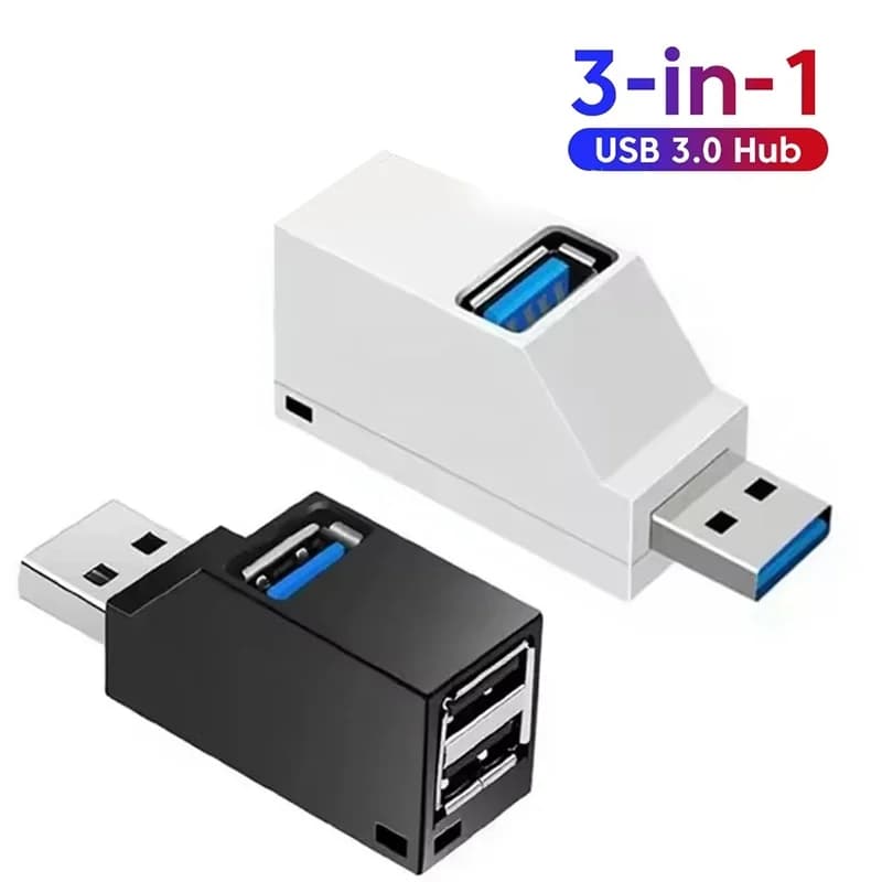 3 In 1 Multi Function USB 3.0 Extender Car USB Splitter Multi Port USB HUB USB 2.0 Adapter For Laptop U Disk Card Reader Macbook