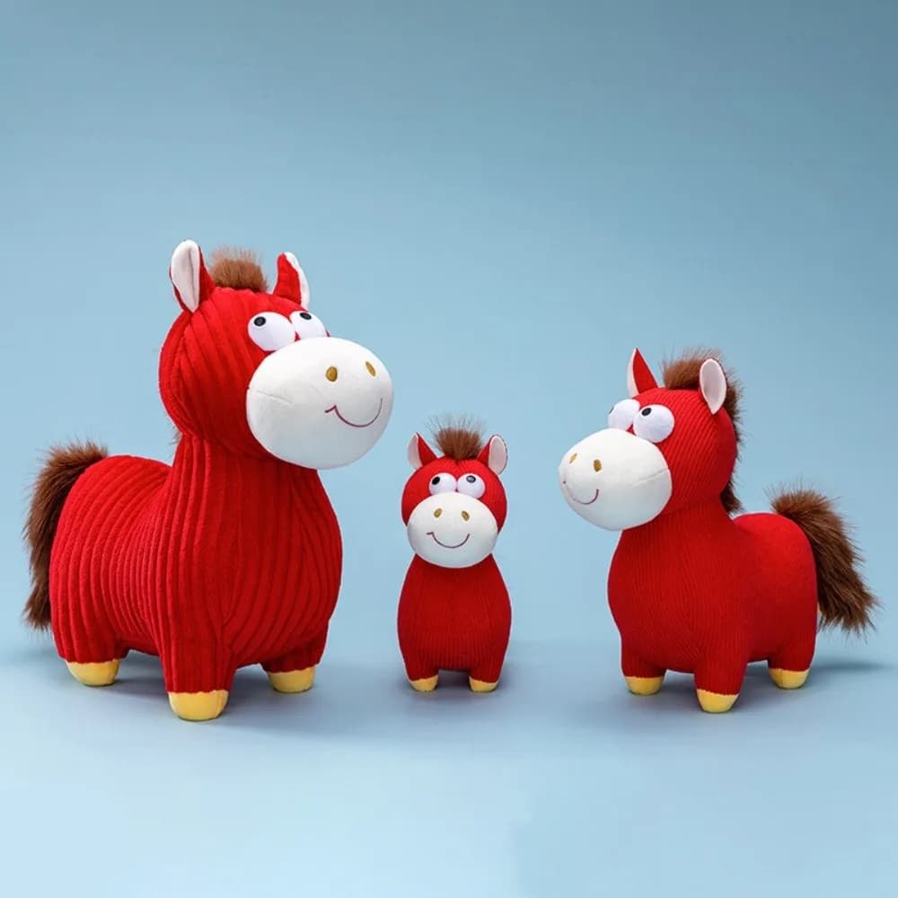 Crying Expression Cartoon Horse Doll Cute Pillow Simulation Gaze Year Of The Horse Mascot Stuffed Plush Material