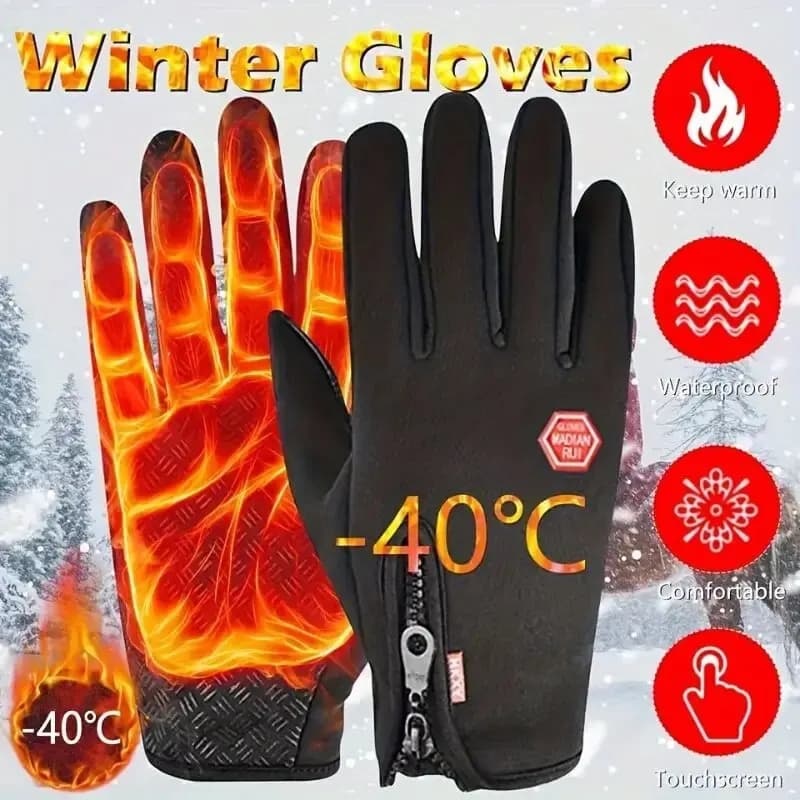 Hot Touchscreen Gloves for Women & Men Ski Gloves for Winter Motorcycle Waterproof Windproof