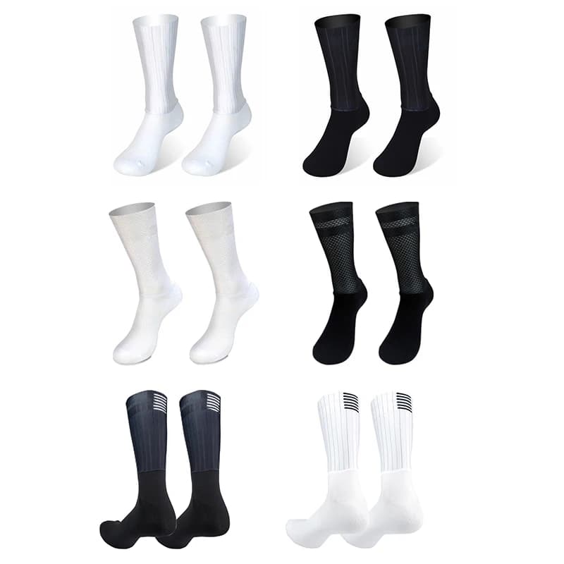 Bike New Summer Team Aero Cycling socks Silica gel anti-slip Breathable Sports socks professional racing Man Woman Calcetines Cycling