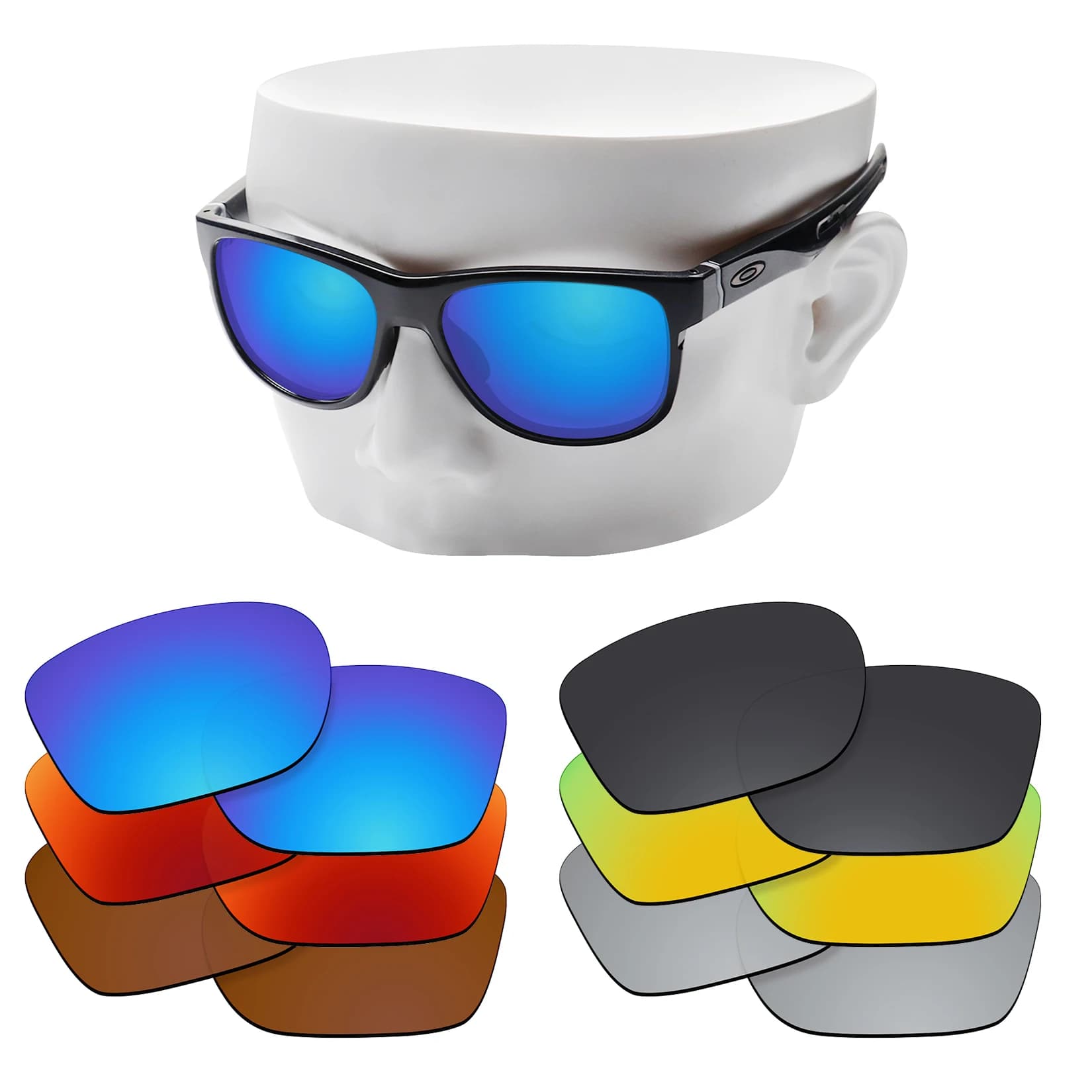 OOWLIT Lenti di ricambio polarizzate per occhiali da sole Oakley Crossrange OO9361 da 57 mm