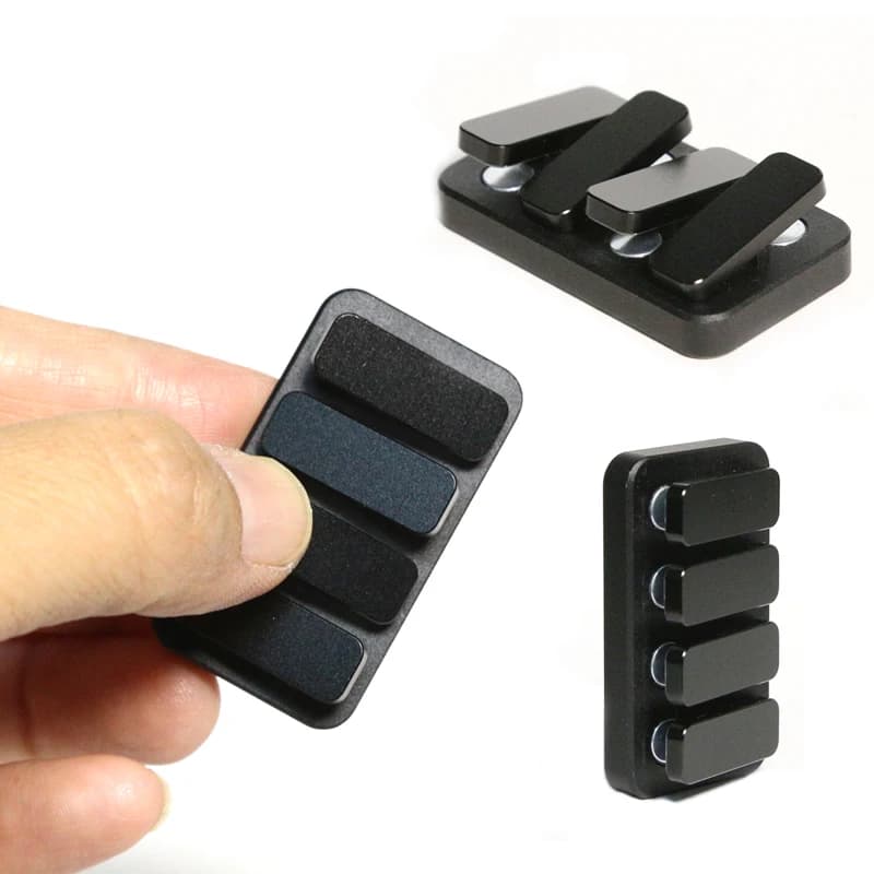 Tasti di pianoforte neri Fidget Clicker Fidget Slider Autismo ADHD Metallo EDC Fidget Giocattoli Giocattoli da scrivania Ansia Giocattoli antistress