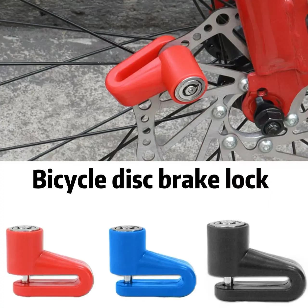 Lucchetto Antifurto per Freno a Disco o Lucchetto di Sicurezza Antifurto per Bici, Moto, Scooter, Impermeabile, Portatile, con Chiavi