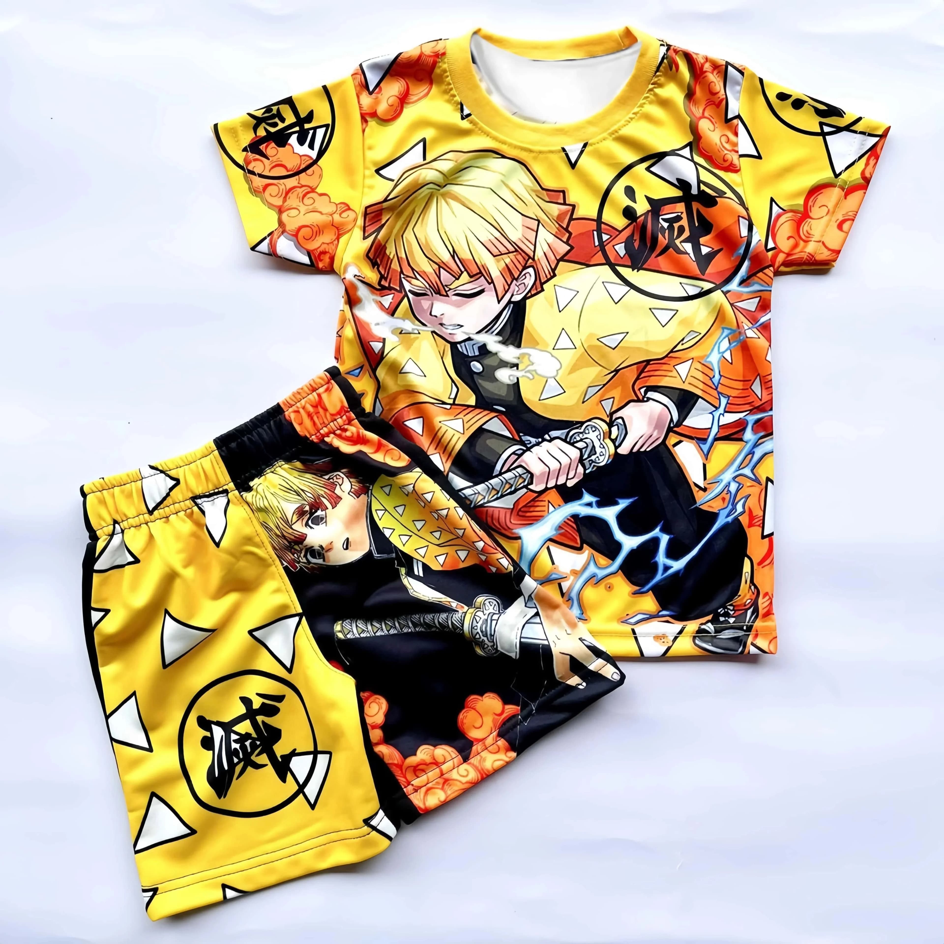 Pigiami e Abbigliamento Casual Stampati in 3D a Tema Demon Slayer, Multi-personaggio e Multi-stile, per Bambini e Adulti, Ideali per Uscite Familiari e Accattivanti