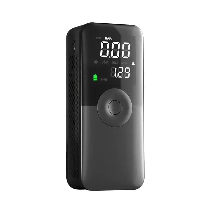 Pompa d'aria per auto Compressore d'aria elettrico wireless Pompa di gonfiaggio per pneumatici Display digitale Ricarica rapida Potente pompa d'aria per veicoli intelligenti